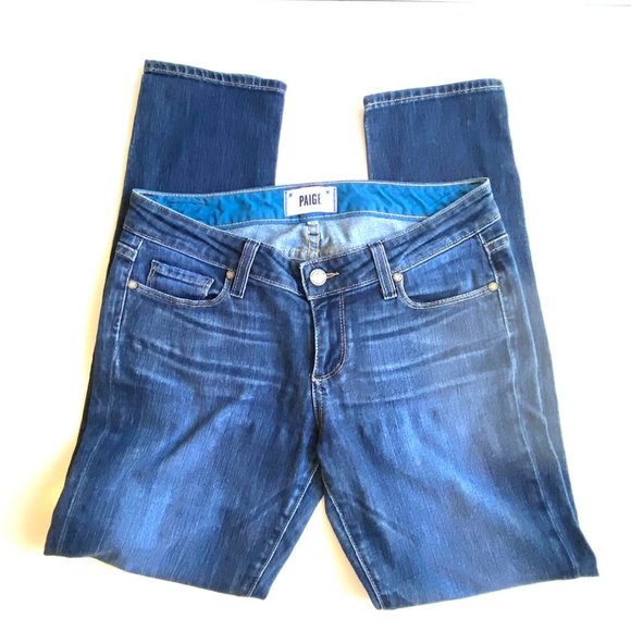 Paige Skyline Ankle Peg Denim Jeans Size 26 - Picture 2 of 6